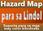 Fujimino City Hazard map para sa Lindol(Suporta para sa mga may color blindness)